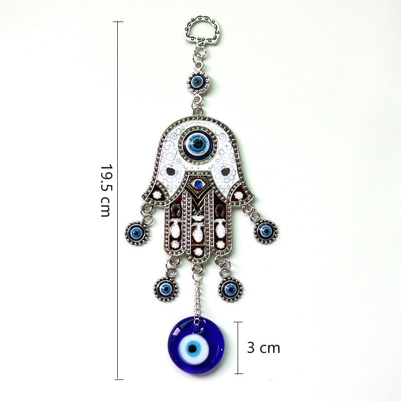 Fatima Hand Blue Evil Eye Ornament
