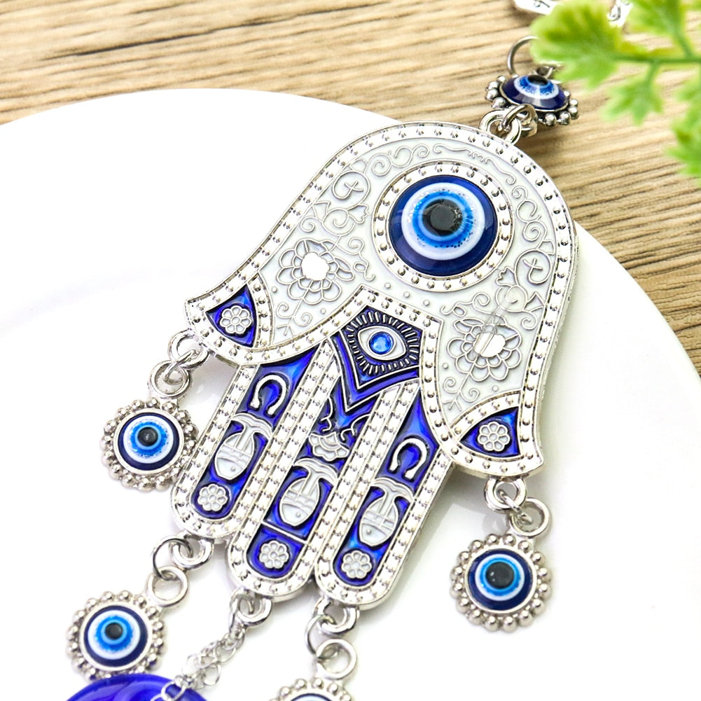 Fatima Hand Blue Evil Eye Ornament