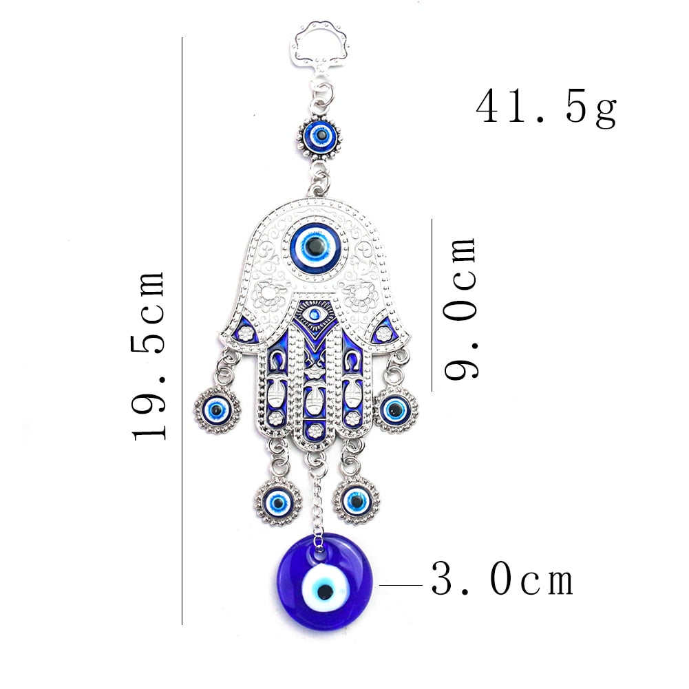 Fatima Hand Blue Evil Eye Ornament
