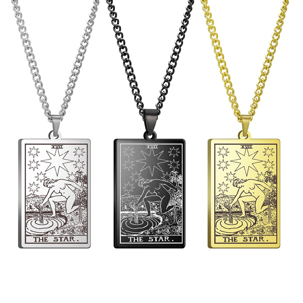 Vintage Tarot Card Necklace The Major Arcana