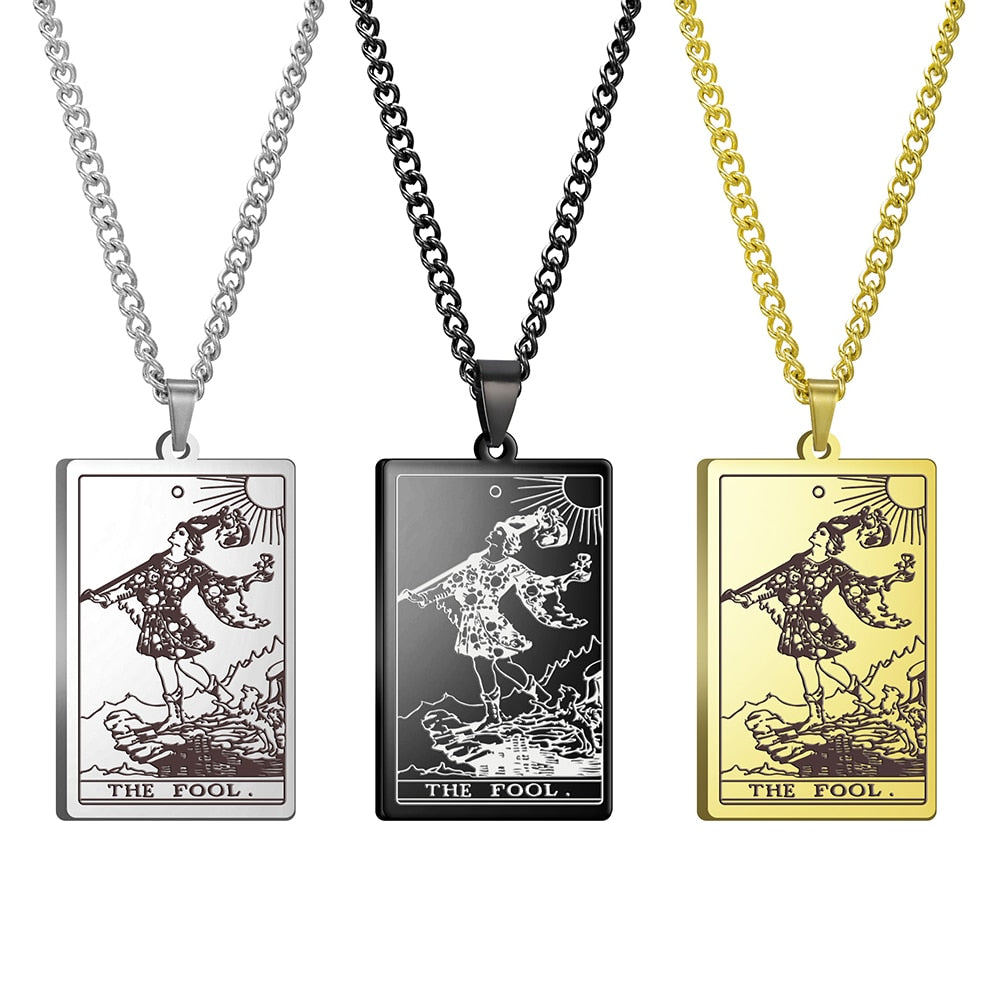 Vintage Tarot Card Necklace The Major Arcana