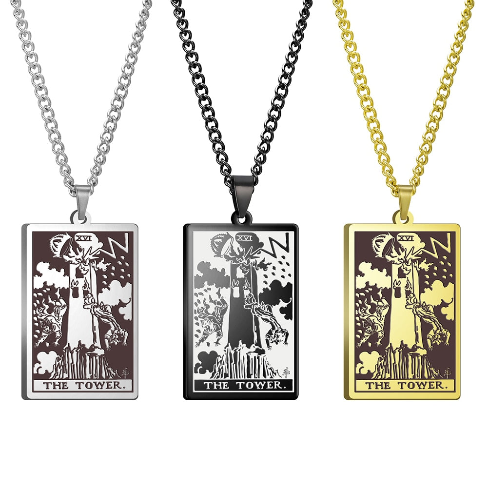 Vintage Tarot Card Necklace The Major Arcana