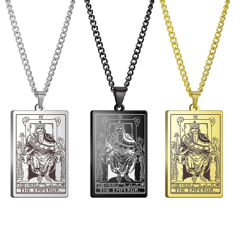 Vintage Tarot Card Necklace The Major Arcana