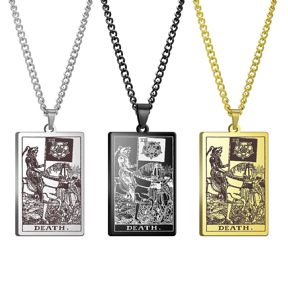 Vintage Tarot Card Necklace The Major Arcana