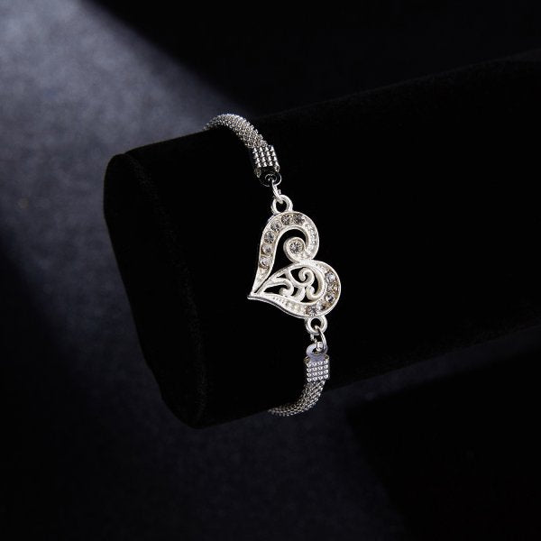Luxury Silver Plated CZ Crystal Blue Evil Eye Bracelet Turkish Lucky Hand Heart Butterfly Charm Bracelet for Women Men Jewelry