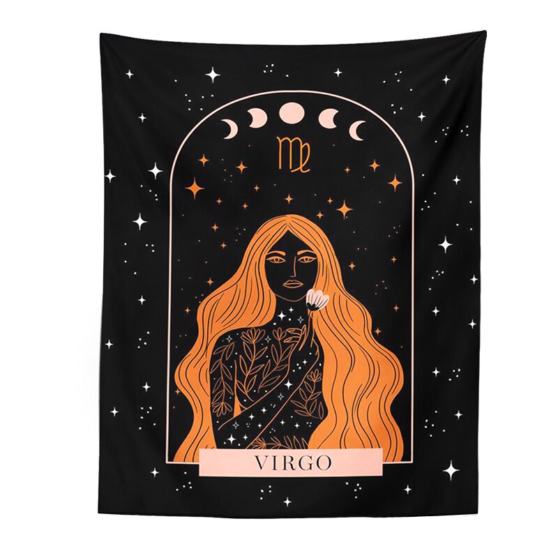 Constellation Tapestry Wall Hanging Moon Phase Tapestry