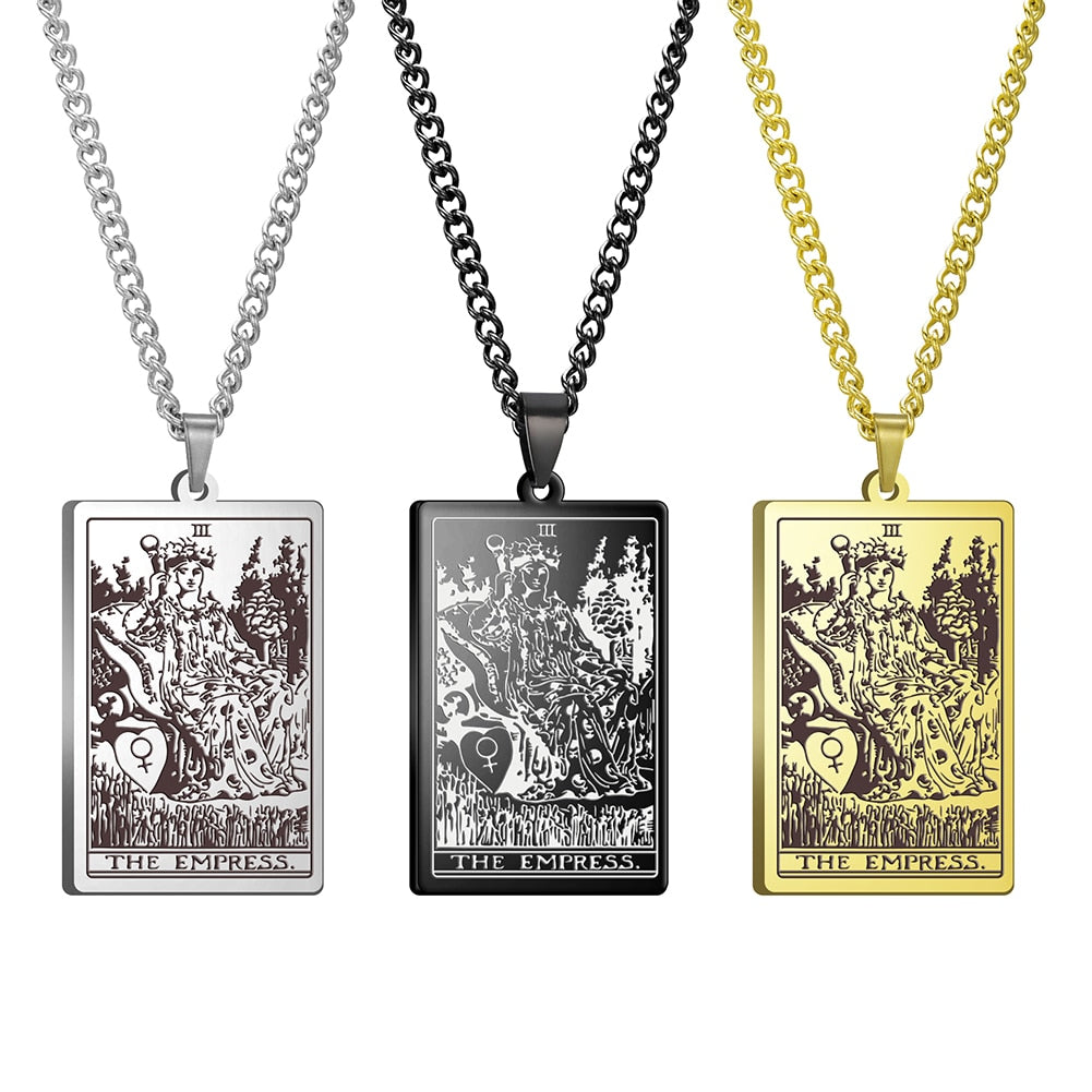 Vintage Tarot Card Necklace The Major Arcana
