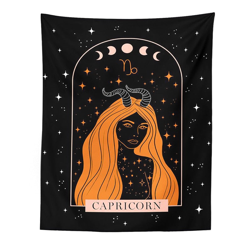 Constellation Tapestry Wall Hanging Moon Phase Tapestry