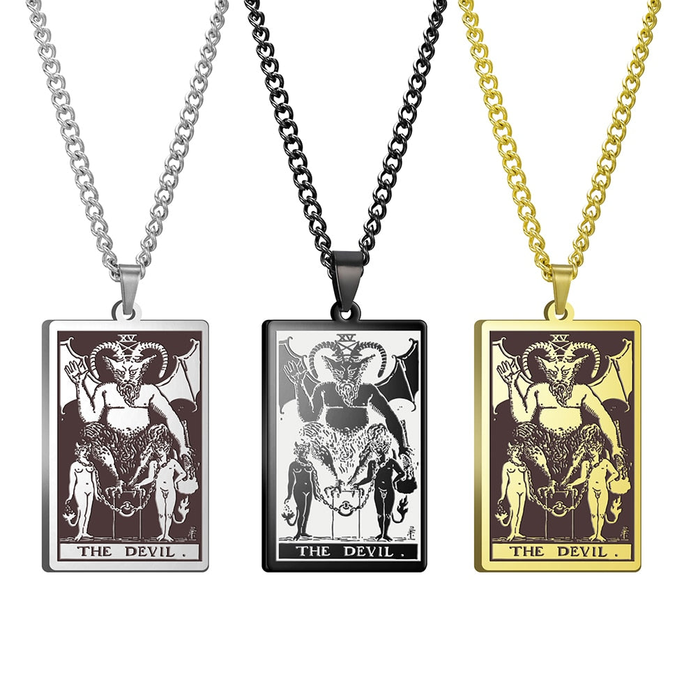 Vintage Tarot Card Necklace The Major Arcana