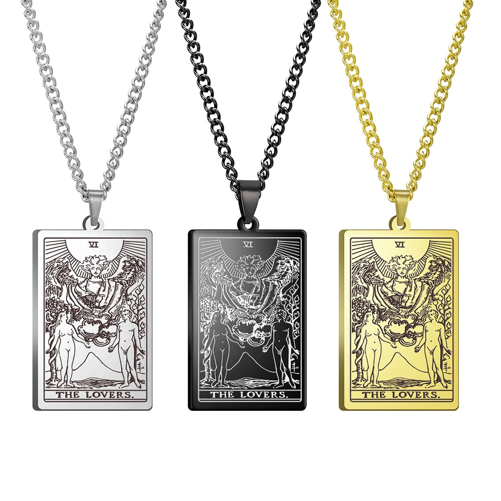 Vintage Tarot Card Necklace The Major Arcana