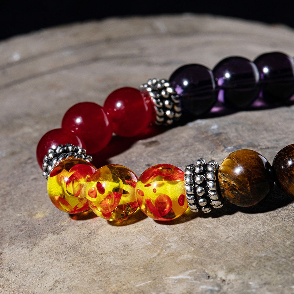 Natural Stone Beads 7 Chakra Bracelets