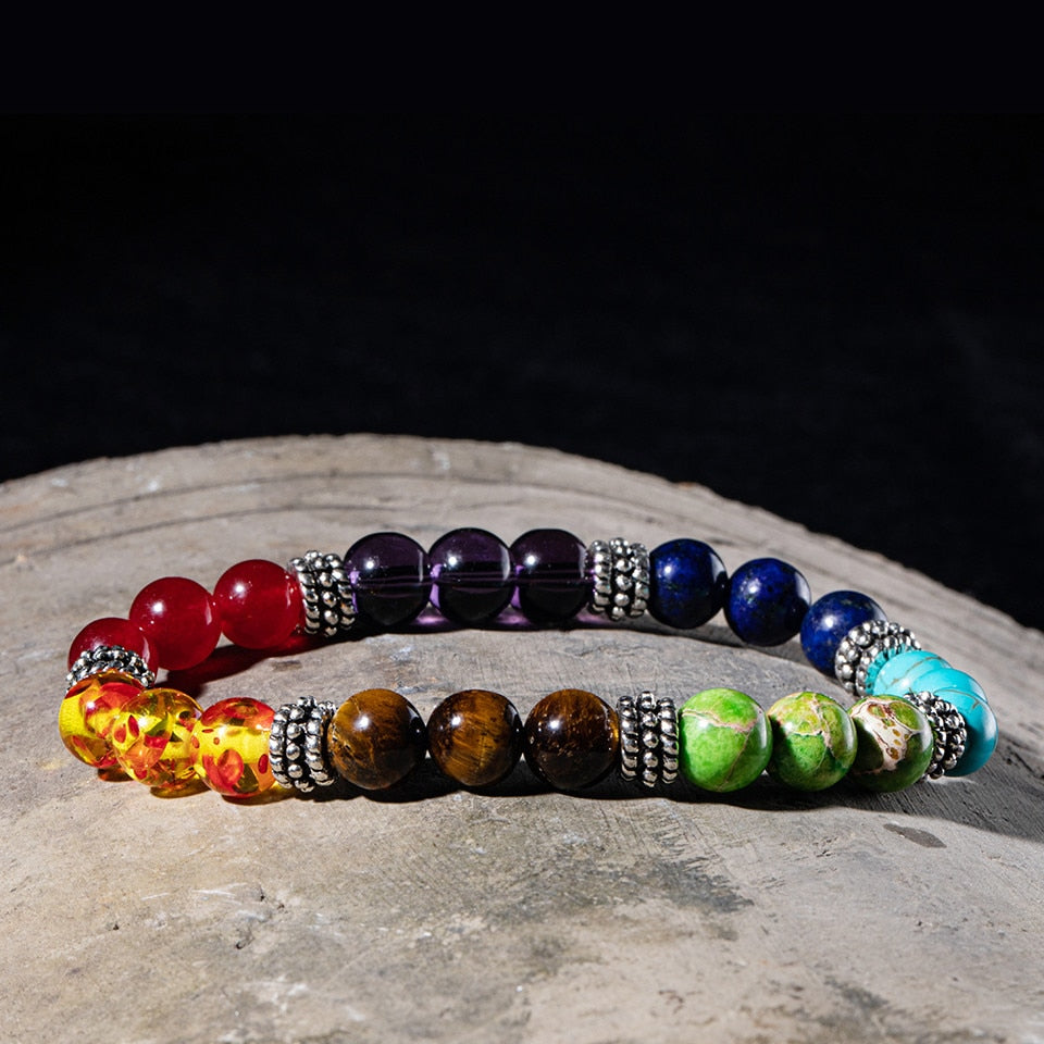 Natural Stone Beads 7 Chakra Bracelets