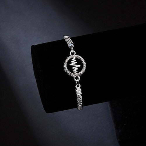 Luxury Silver Plated CZ Crystal Blue Evil Eye Bracelet Turkish Lucky Hand Heart Butterfly Charm Bracelet for Women Men Jewelry