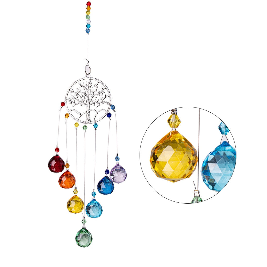 Crystal tree of life Rainbow Maker Suncatcher