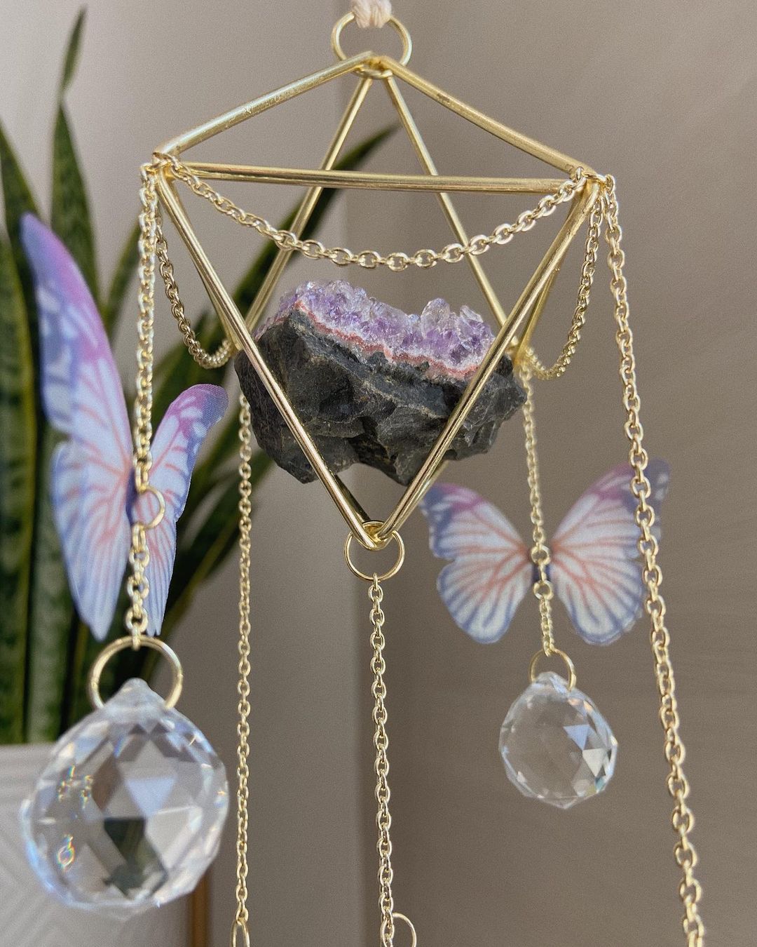 Handmade Butterfly Fairycore Suncatcher