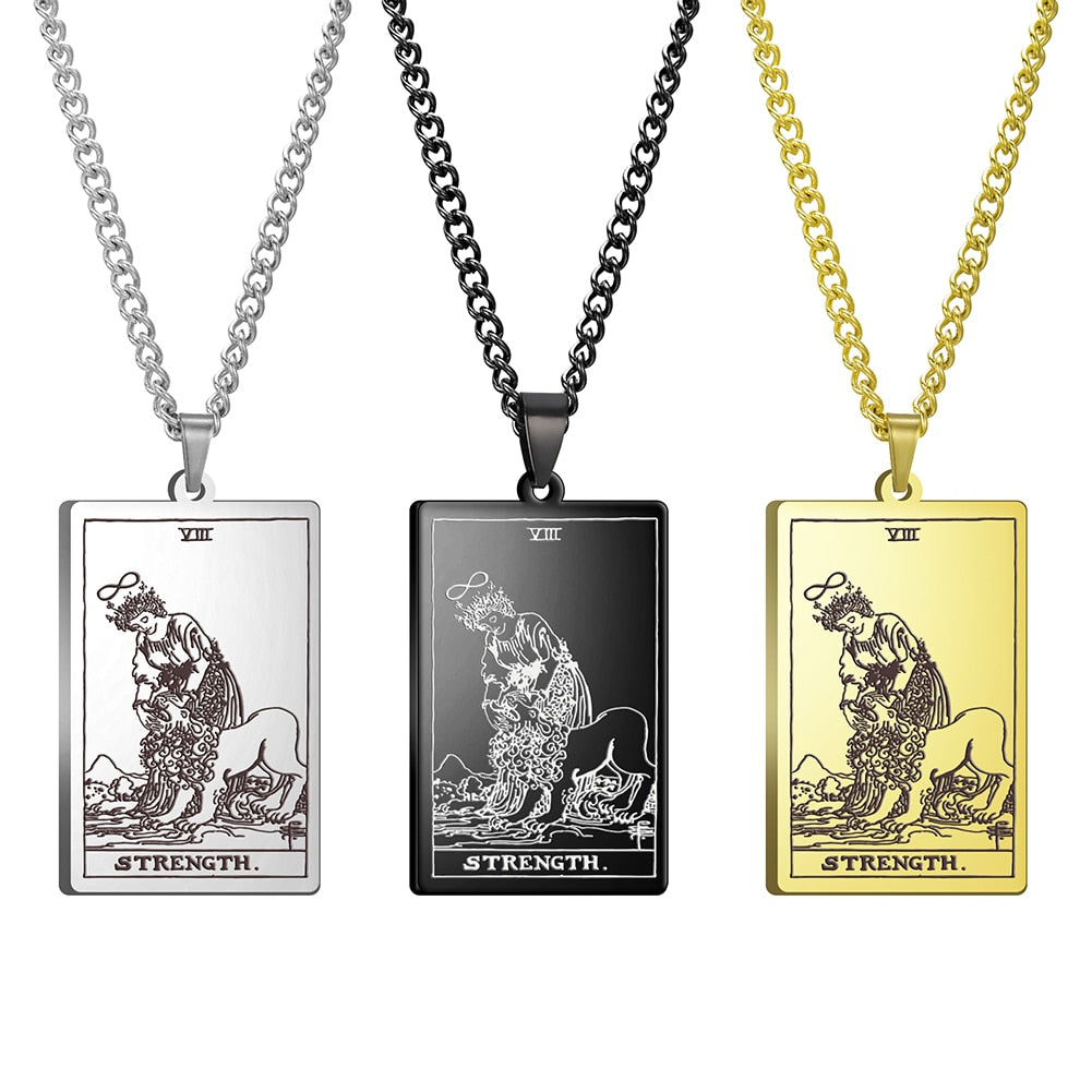 Vintage Tarot Card Necklace The Major Arcana