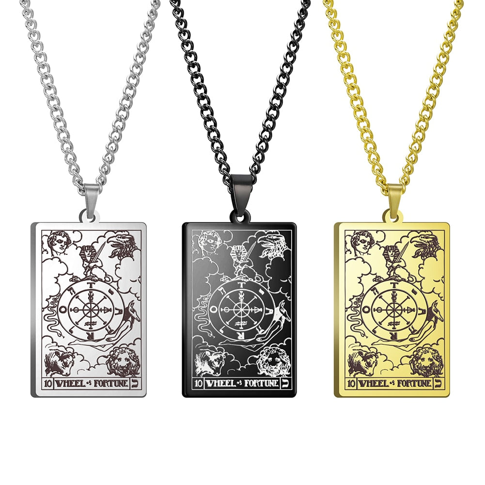 Vintage Tarot Card Necklace The Major Arcana
