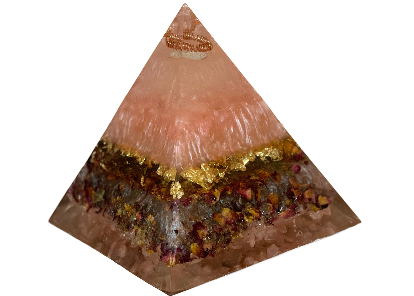 Rose Quartz Orgonite Pyramid