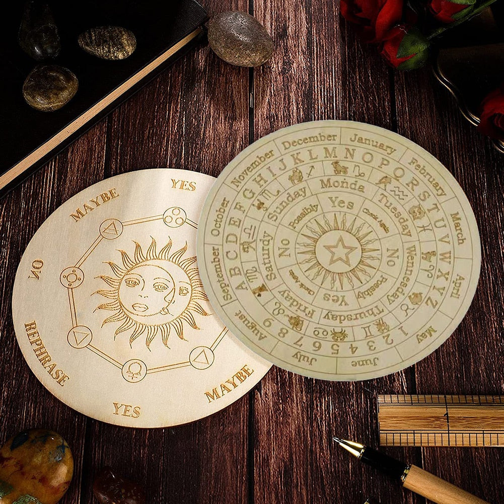 Wooden Moon Star Divination Board