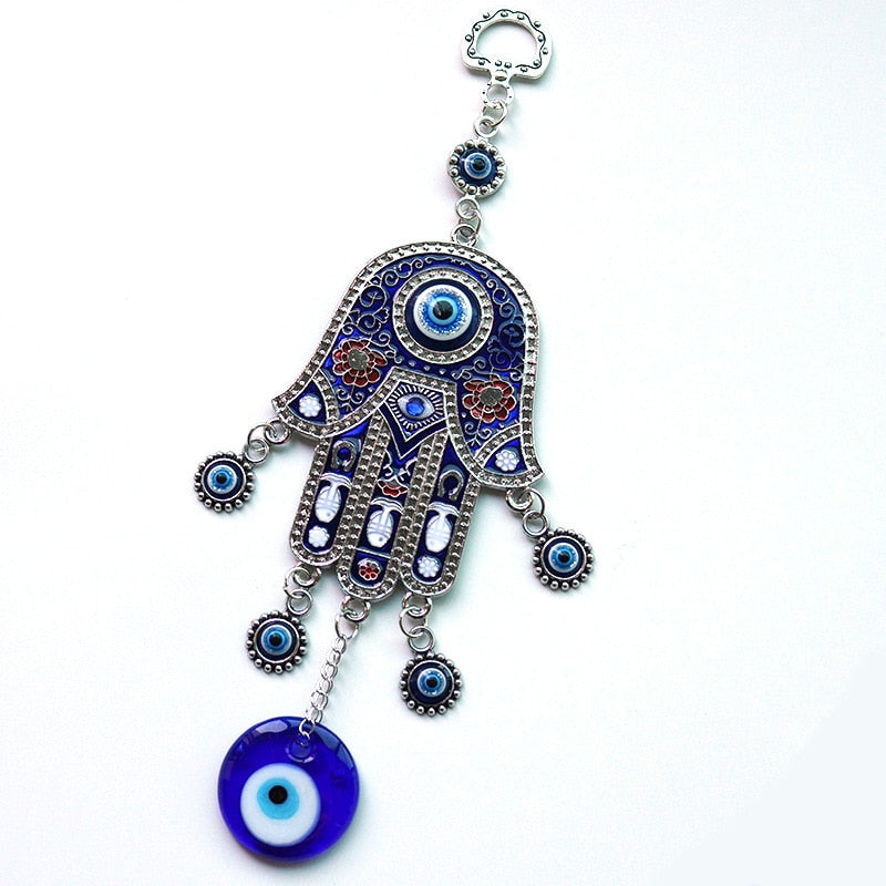 Fatima Hand Blue Evil Eye Ornament