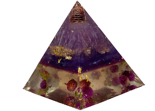Amethyst Orgonite Pyramid