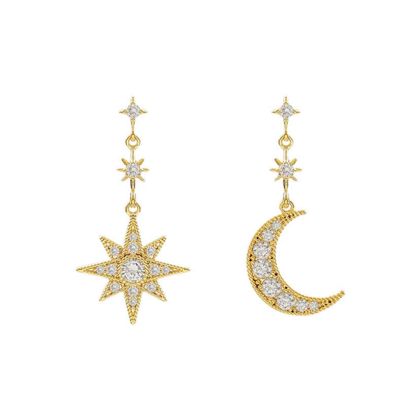 Sun, Star and Moon Earrings