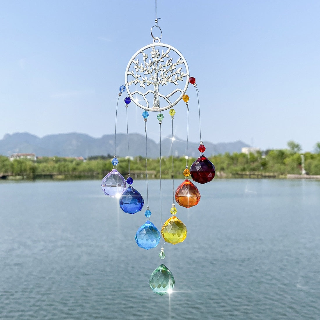 Crystal tree of life Rainbow Maker Suncatcher