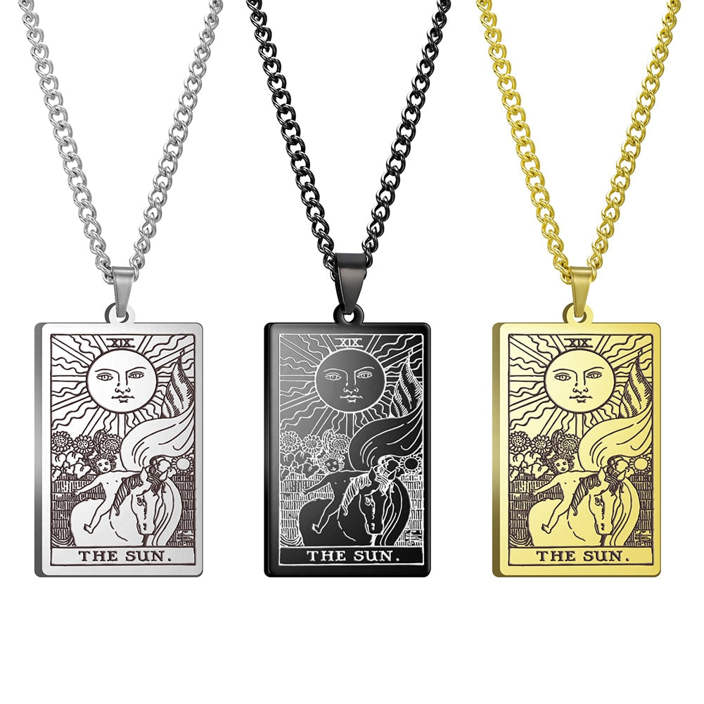 Vintage Tarot Card Necklace The Major Arcana