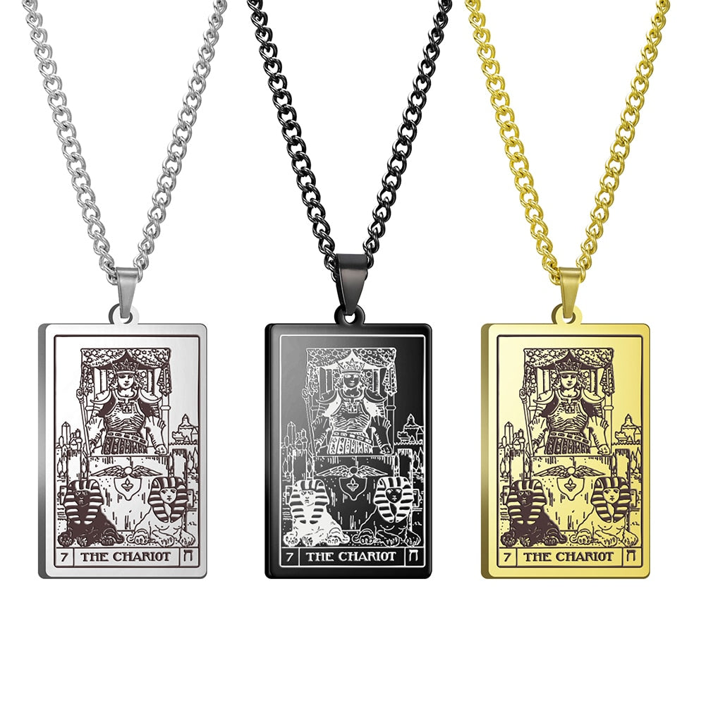 Vintage Tarot Card Necklace The Major Arcana