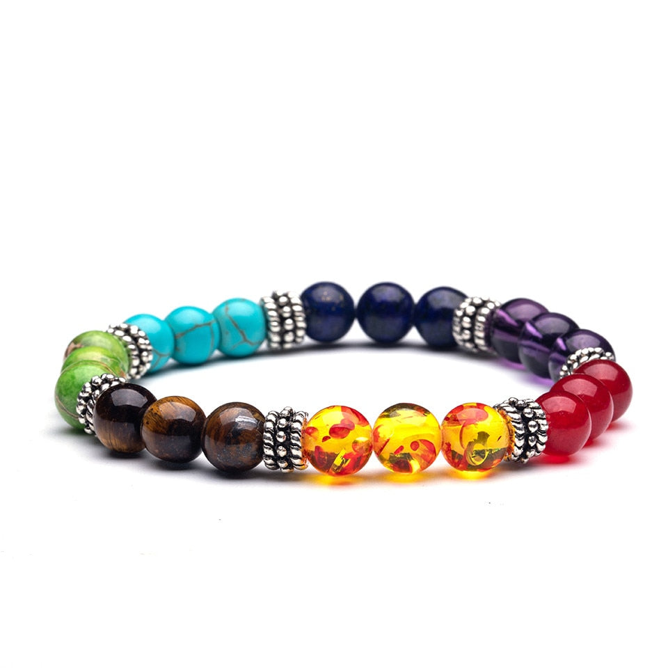 Natural Stone Beads 7 Chakra Bracelets