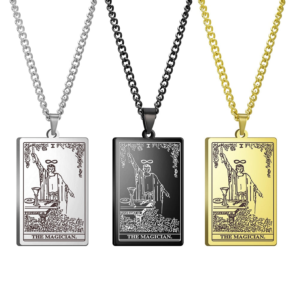 Vintage Tarot Card Necklace The Major Arcana