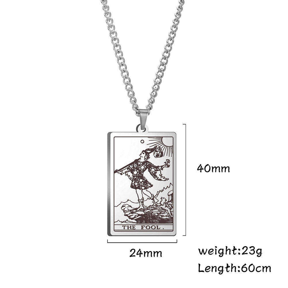 Vintage Tarot Card Necklace The Major Arcana