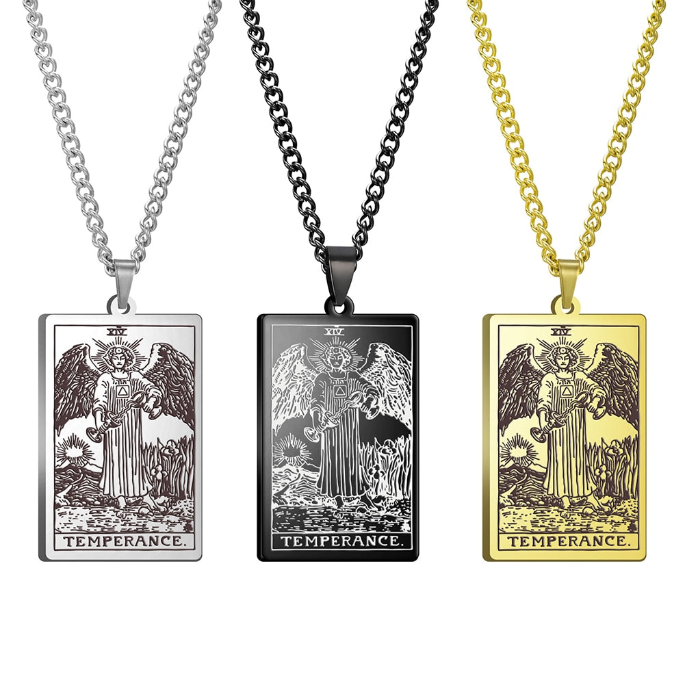 Vintage Tarot Card Necklace The Major Arcana