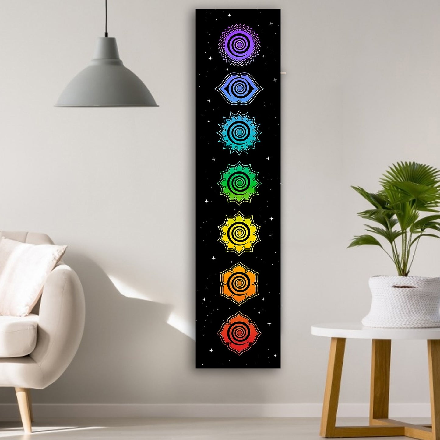 Rainbow Chakras Tapestry