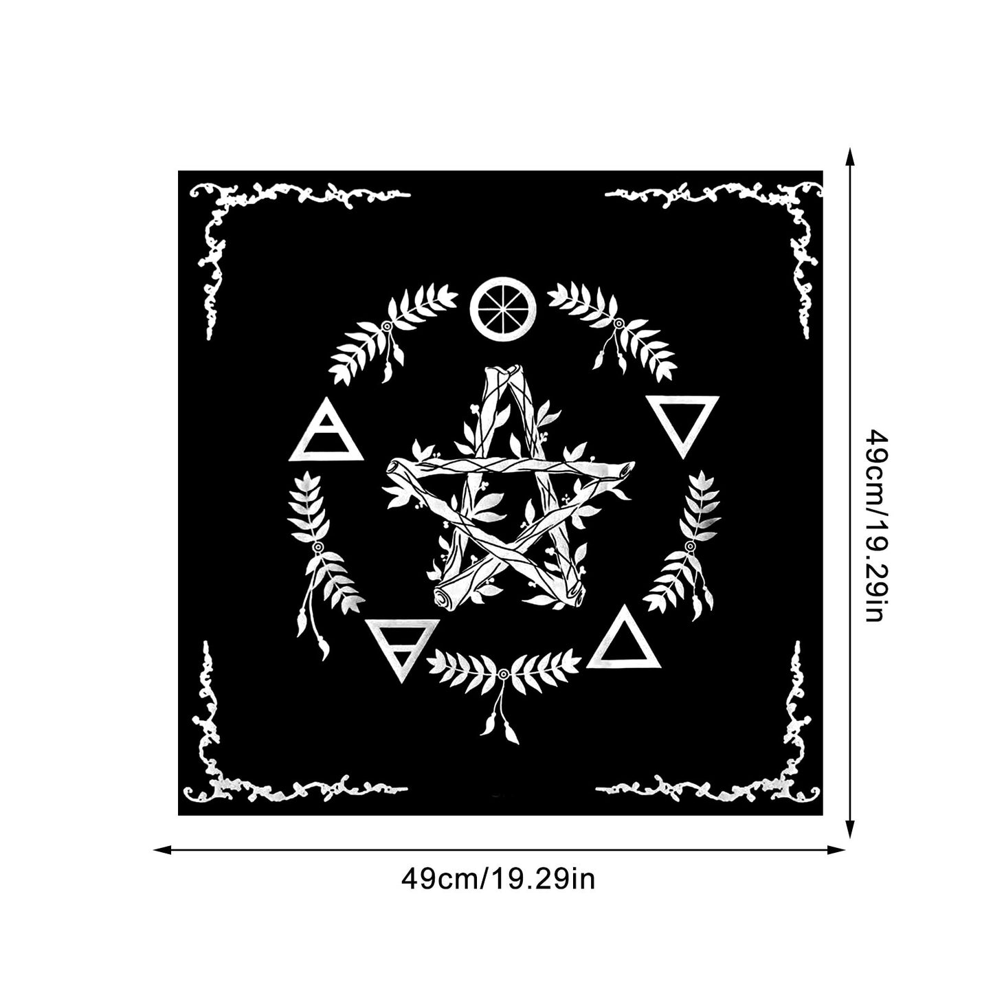 The Flower Of Life Crystal Lattice Velvet Divination Altar Cloth