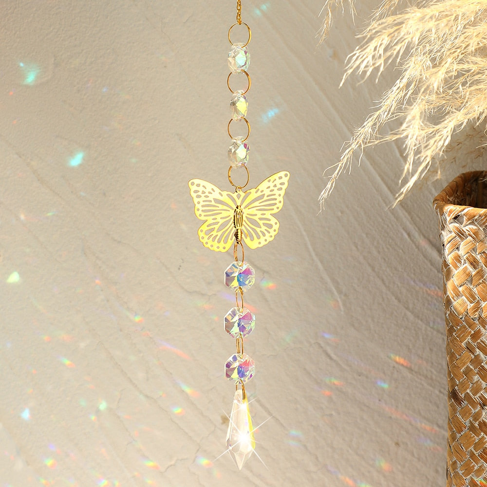 Sun and Moon Crystals Prism Suncatcher