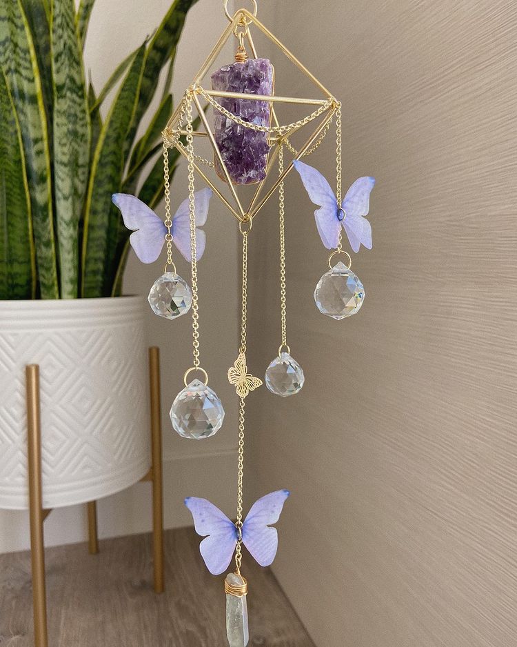 Handmade Butterfly Fairycore Suncatcher