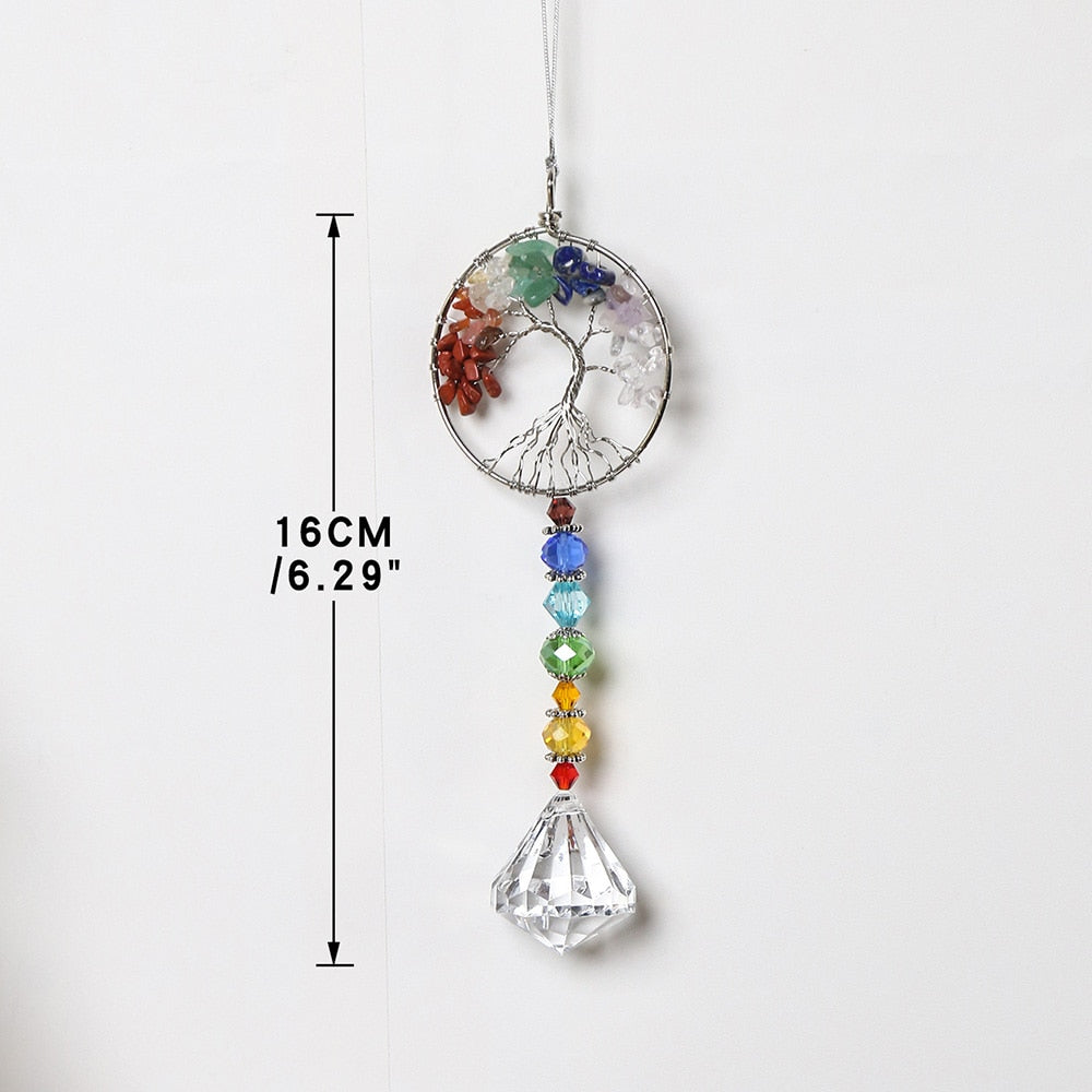 Crystal tree of life Rainbow Maker Suncatcher