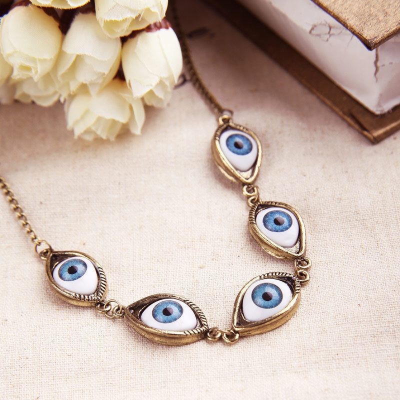 Vintage Punk Evil Eye Necklaces