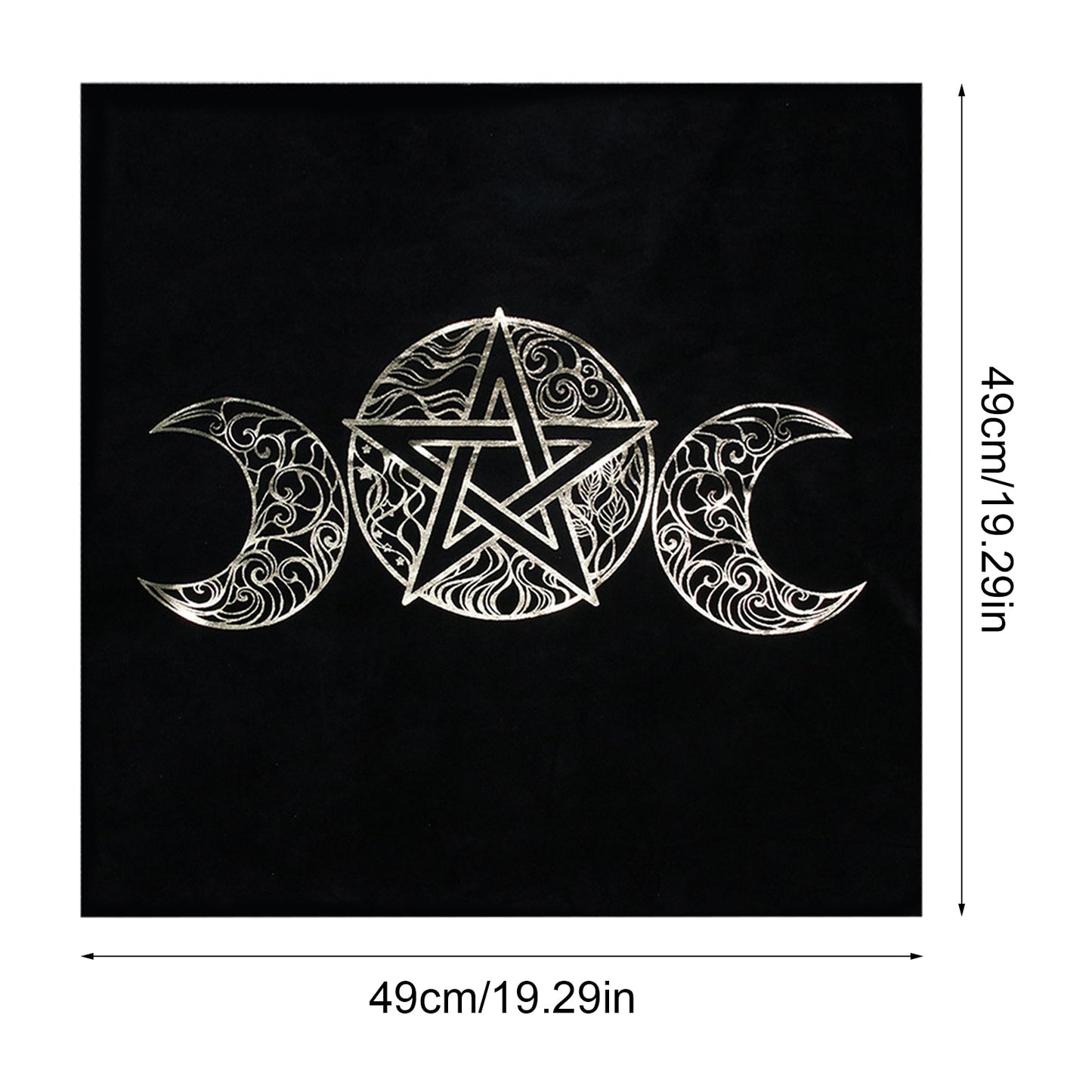 The Flower Of Life Crystal Lattice Velvet Divination Altar Cloth